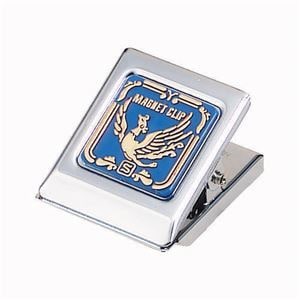 （まとめ） マグネットクリップ 中 口幅36mm 青 CP-64B 1個 [x15セット]
