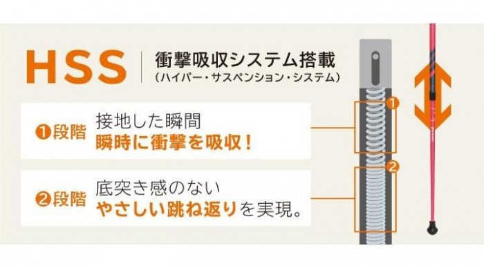 SINANO シナノ 2本組 ウォーキングポール NEW レビータ Laくっしょん レッド 652074