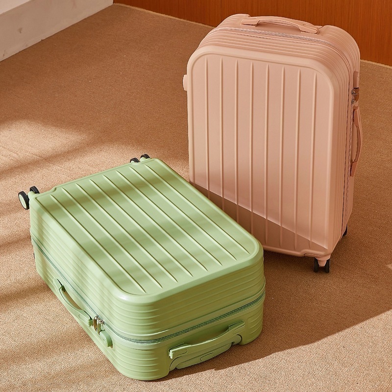 新しい荷物男性女性トロリーバッグスーツケース学生ミュートユニバーサルホイール24インチパスワード搭乗