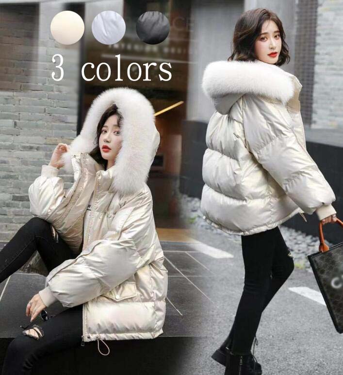 20代 ジャケット 大人 30代 黒 40代 通勤 可愛い 中綿コート あったか ブルゾン 冬服 厚手 コート S-L シンプル 中綿ジャケット 韓国風 アウター 女性用 体型カバー 母 50代 ショ