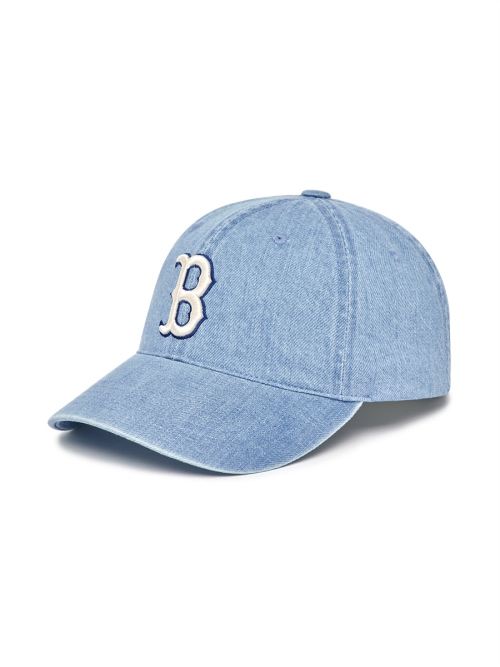 【MLB】 DENIM UNSTRUCTURED BALL CAP BOS L.SKY BLUE キャップ 正規品