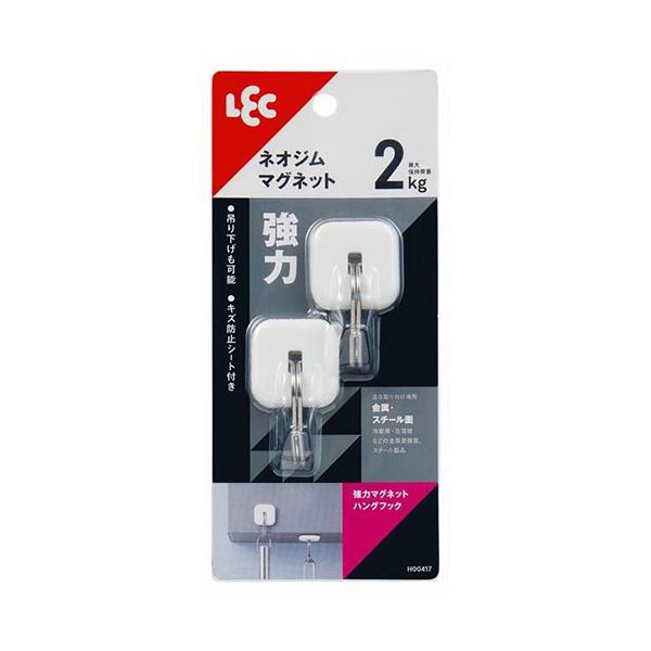 [5セット] レック 強力マグネットハングフック 2個入 W H00417X5