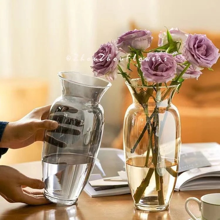 【20点セット】【送料無料】創意的透明ガラス水耕植物ガラス花瓶小人数カラーリビングテーブルアクセサリー