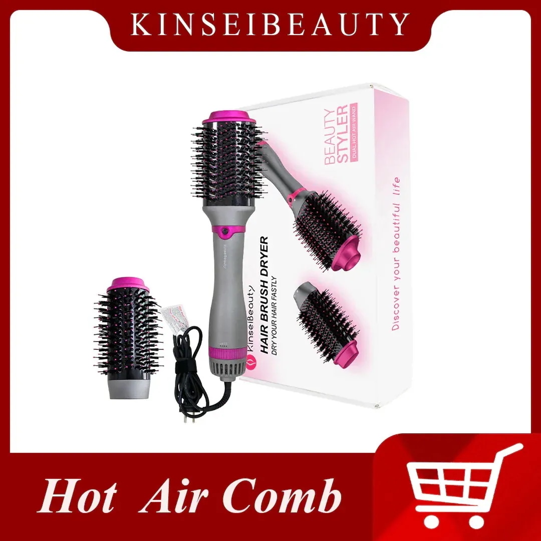 2way 理髪用ヘアドライヤーブラシ 新品ヘアアイロン ヘアドライヤーブラシ 耐熱性シアクセサリー 電動ヘアエアブラシツール
