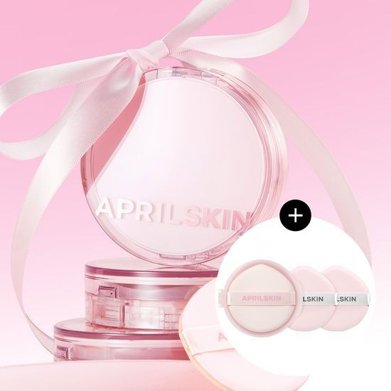 [一重密着カバー]エイプリルスキンヒーロークッションピンクエディション