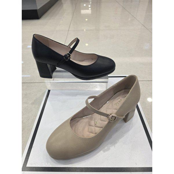 [] 女性ラムスキン6cmガボシメリージェーンパンプスLCWD66U613 [P003748502]