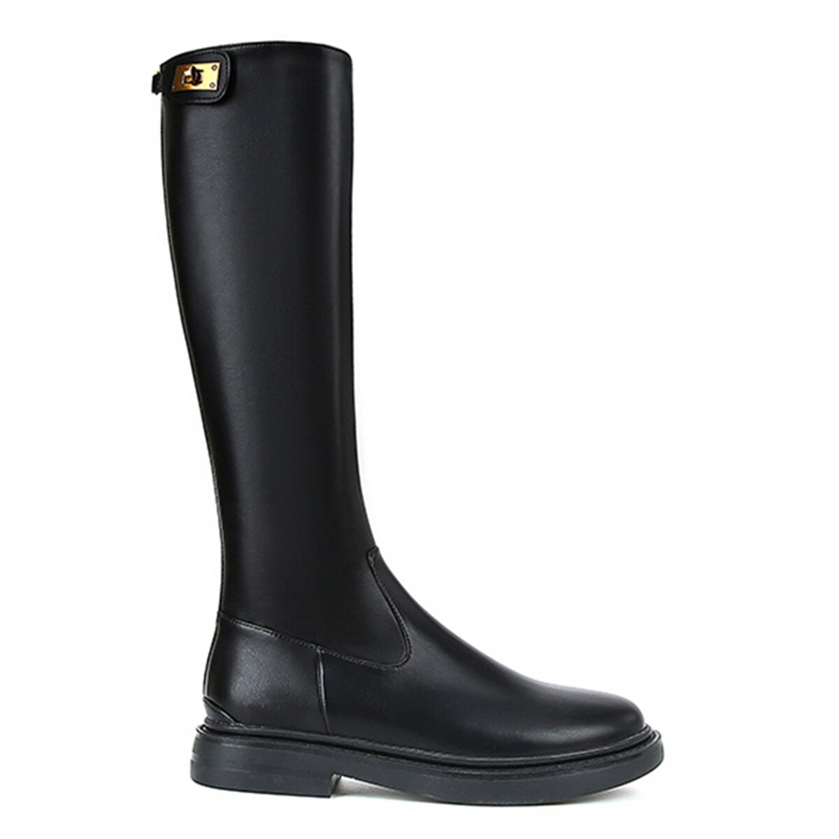 バックジッパーブーツレディース秋冬ニーハイなし厚底スリムブーツレディースナイトブーツブーツブーツブーティー