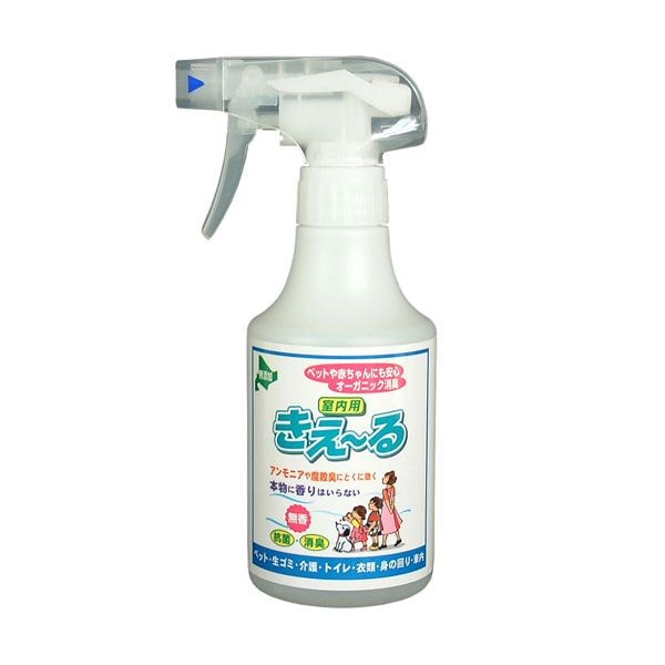 （まとめ） 環境大善バイオで消臭 抗菌 きえーる 室内用 無香 スプレータイプ 280ml 1本 [x5セット]