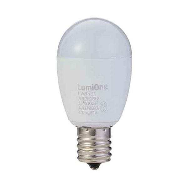 （まとめ） インターテクノロジー LED電球 ミニクリプトン形 E17口金 5.5W 5000K 昼白色 LDA6N-H-E17 1個 [x3セット]