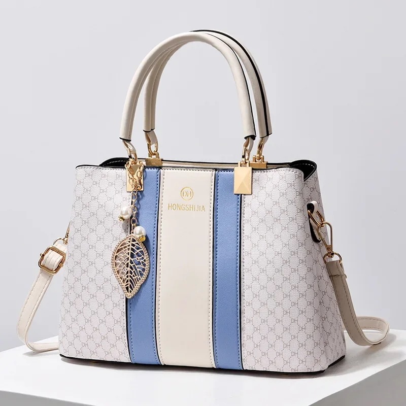 女性用の大きな革製ハンドバッグ トップハンドル付きバッグ カジュアル ヴィンテージ ファッショナブル TRAVEASY-PU