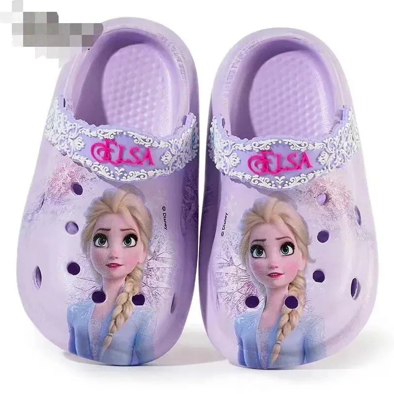 【20点セット】【急速出荷】子供用スリッパ夏の新作アイサホールシューズ女の子用室内用スリッパエルサ姫滑り止めビーチシューズ サンダル ミュール