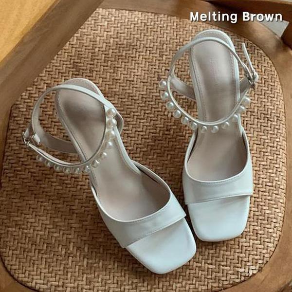 女性パールストラップハイヒールサンダルt41 7,355円