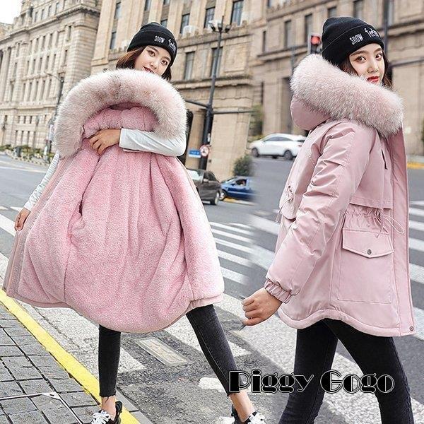 冬の特恵中綿コート レディース 裏起毛 40代 20代 ロング丈 軽い 秋冬 アウター 厚手 中綿ジャケット パーカー フード付き ボア チュニック 防寒 暖かい 着痩せ 新品 OL