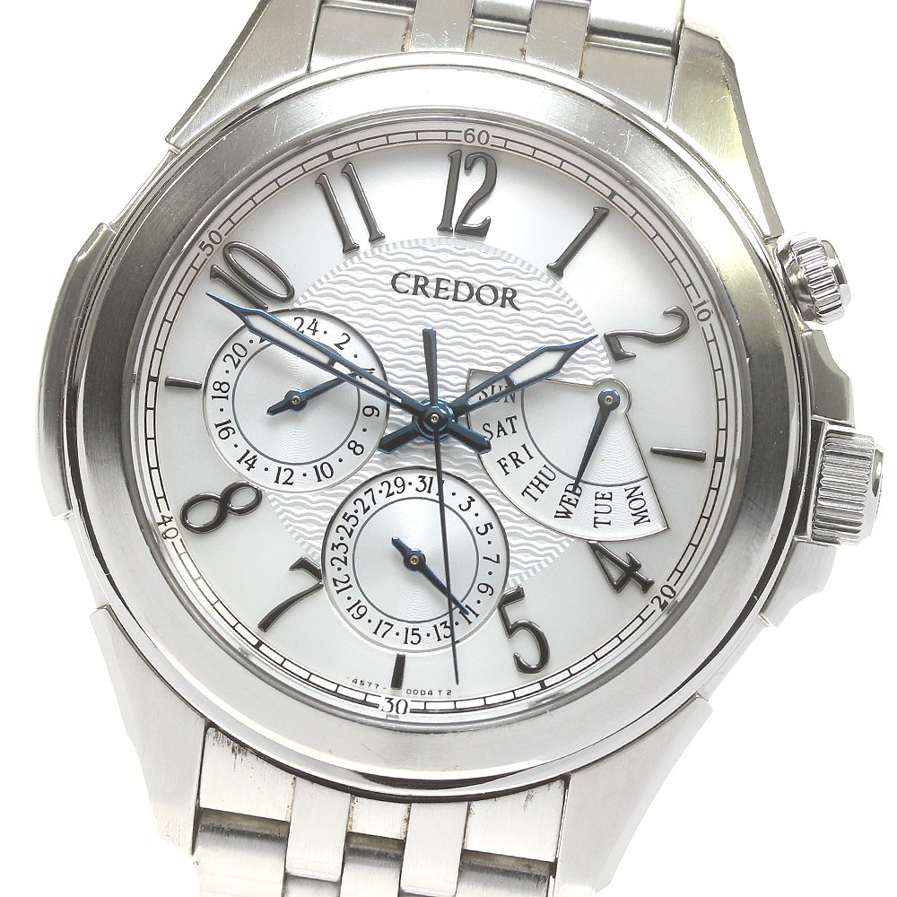 セイコー SEIKO GCBG971/4S77-00C0 クレドール パシフィーク デイデイト レトログラード 自動巻き メンズ 保証書付き_825693【中古】