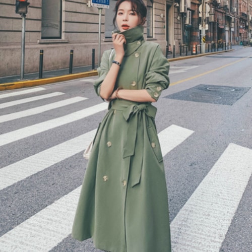 トレンチコートレディース春秋服コーデ黒フォーマル結婚式きれいめ40代30代20代カーデ A2040