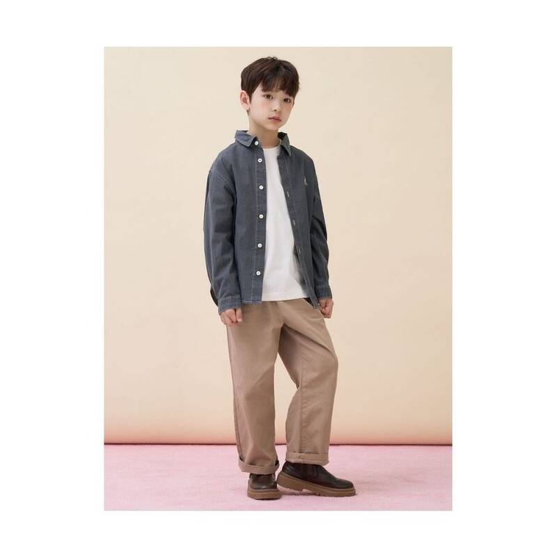 ビーンポールキッズ BEANPOLE KIDS デニムシャツ アッシュ (BI6164UE24) BI6164UE24 344297