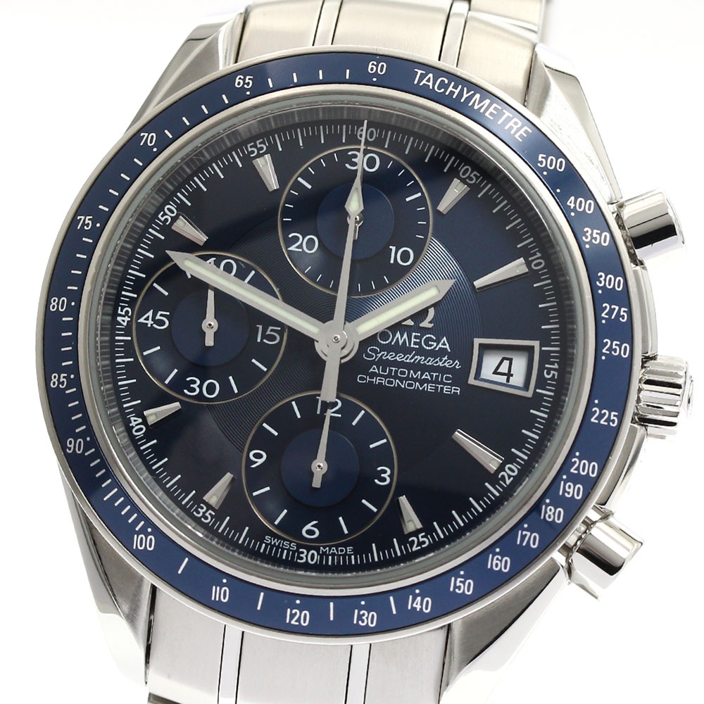 オメガ OMEGA 3212.80 スピードマスター デイト クロノグラフ 自動巻き メンズ 良品 箱・保証書付き_882927【中古】 214,100円