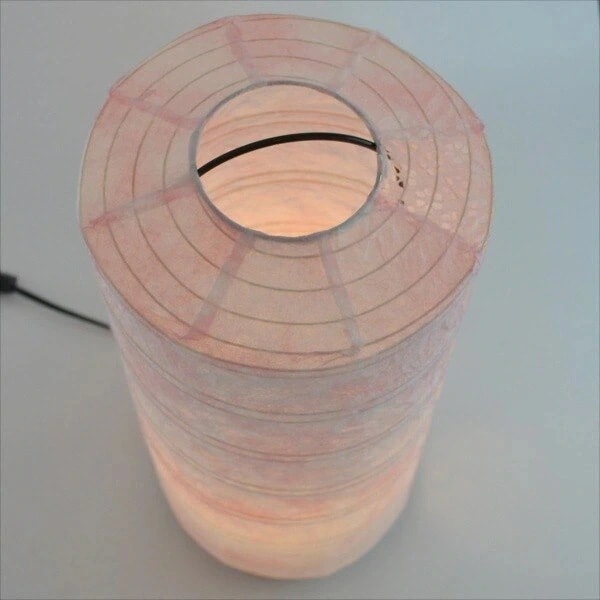 フロアランプ 和風モダン おしゃれ アジアン レトロ 照明器具 ルームライト 和室 和紙 日本製 スタンド 1灯 若狭和紙桃x小梅ピンク LED対応