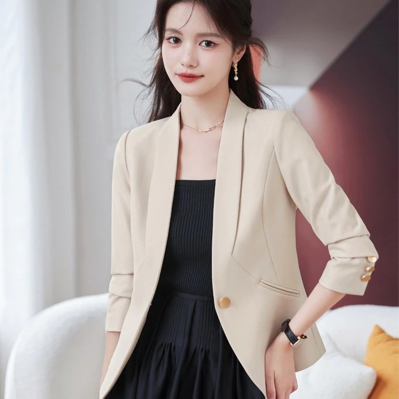 スーツアウター レディース 秋 小柄 高級感 春秋 新作 スーツアウター アウターレディース