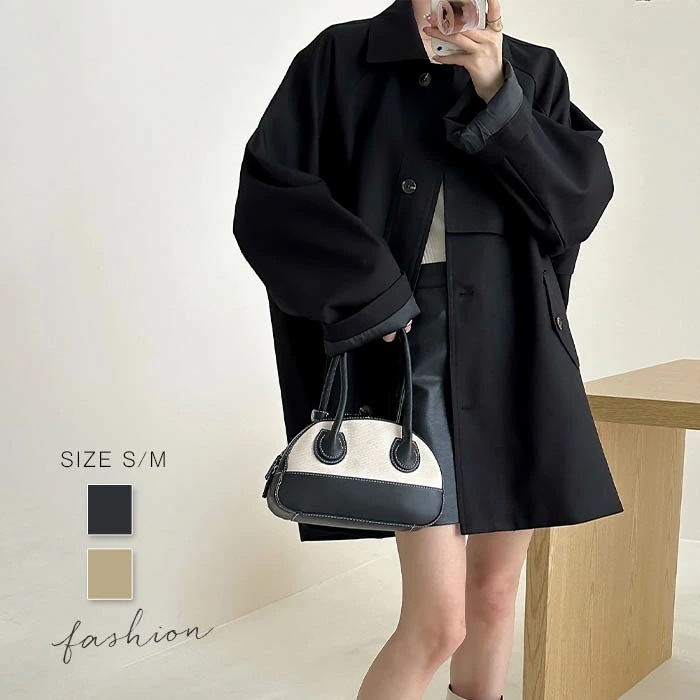 スプリングコート レディース 春 秋 コート きれいめ トレンチコート レディース ゆったり アウター 秋物 秋服 コート ジャケット 無地 大きいサイズ おしゃれ 秋コート 春コート きれいめ 体型