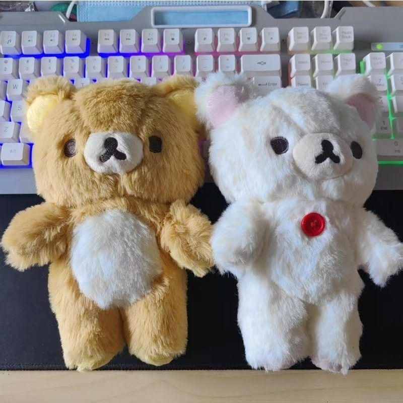 長毛リラックマの新型の基礎モデルの超柔らかい人形の女の子のかわいいヒグマの白熊の熊の妹