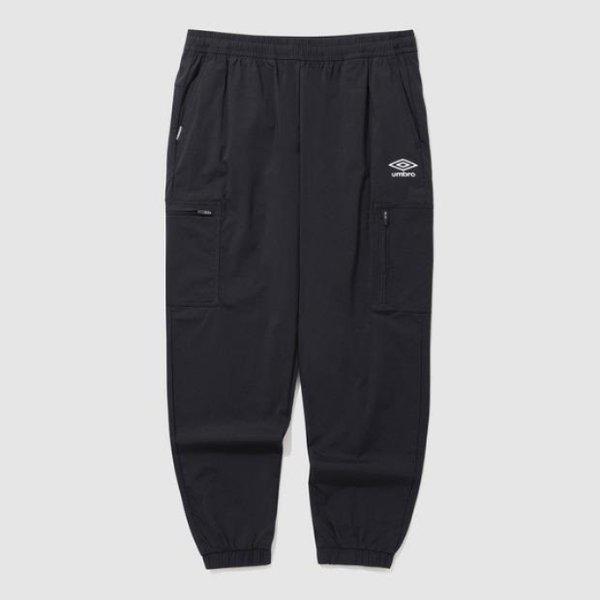 MパンツLQC UQ123CPT24-BLK カジュアル スパン カーゴ ジョガー パンツ / BLACK