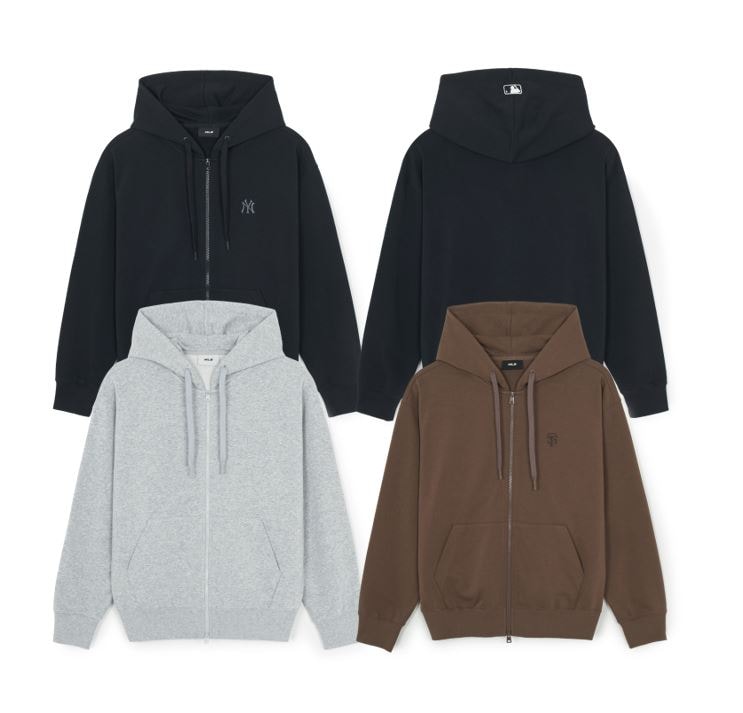 Basic Small Logo Hoodie Zip Up 3ATRB0161-14BRS, 3ATRB0161-09MGS, 3ATRB0161-50BKS