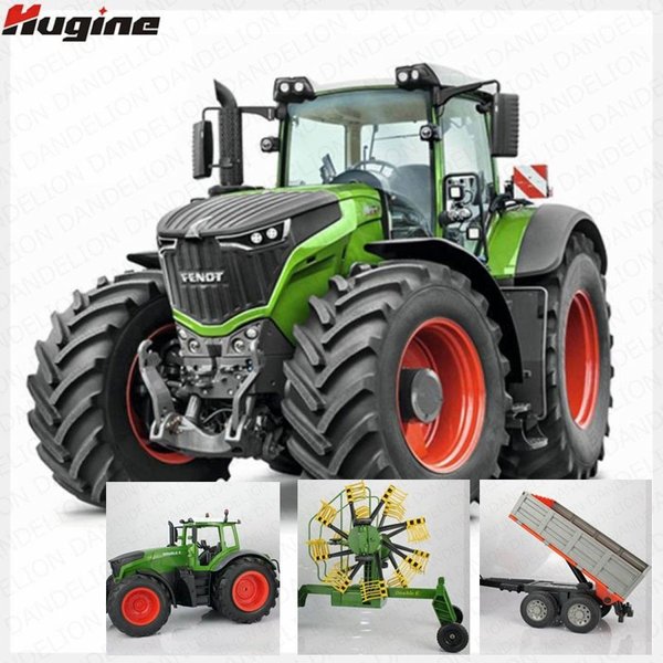 ラジコン RCトラック トラクター ダンパーレイク付き　Wセット リモコン 2.4g トレーラー ダンプ 4輪 ラジコン おもちゃ 輸入品 トラクター