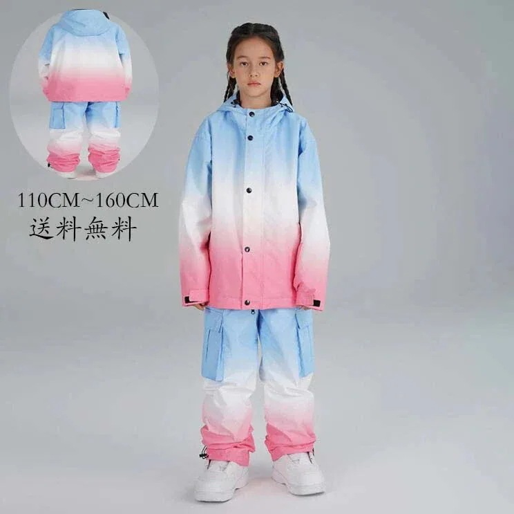 出荷が迅速である子供スノーウェアスノボウェアセールスキーウェア子供用ジュニア上下セットジャケットパンツスノーウエアスキーウエア男の子スキーウェア女の子キッズスキーウェア子供スノーウェアスノボウェアセー 6,827円