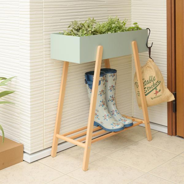 プランタースタンド プランター スタンド ラック 観葉植物 土台 フレーム 装飾台 飾り 棚 収納 ナチュラル 北欧 かわいい 天然木製 玄関 ガーデニング シンプル