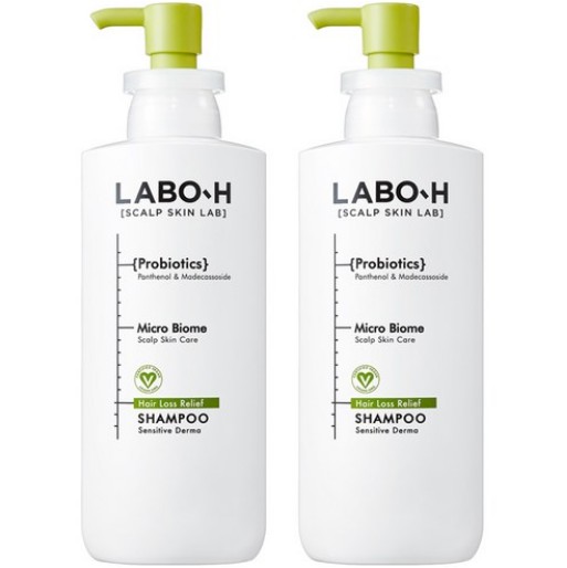 低刺激 敏感 ダーマ 脱毛症状緩和 シャンプー 400ml x 2個 (鎮静/弾力/保湿/栄養供給/活力/光彩/しわ防止)