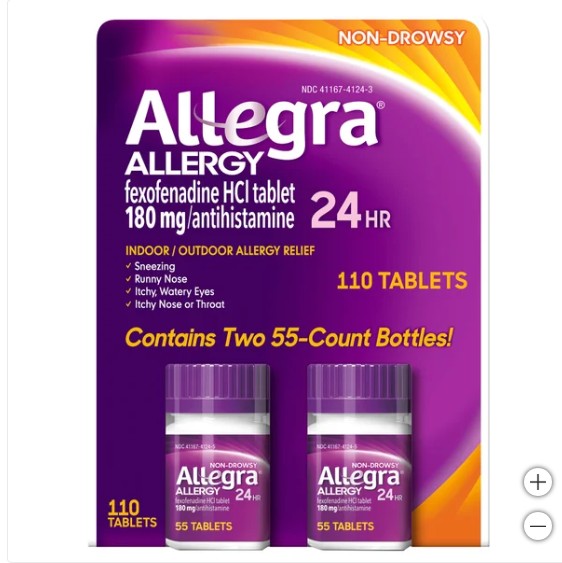 Allegra Allergy Non-Drowsy, 110 Tablets