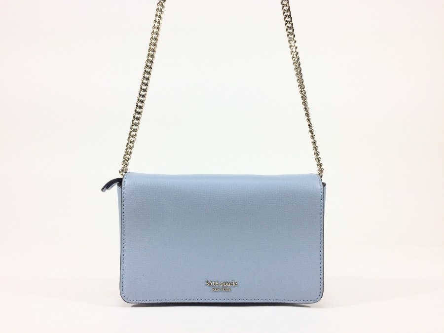 ショルダーバッグ レザー ブルー 中古品