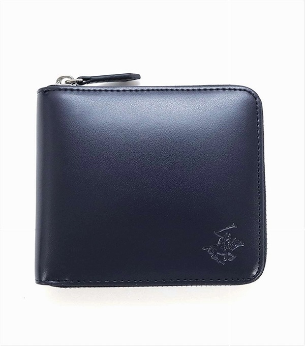 ラウンド2つ折り BHG-M1004 NAVY/BLACK