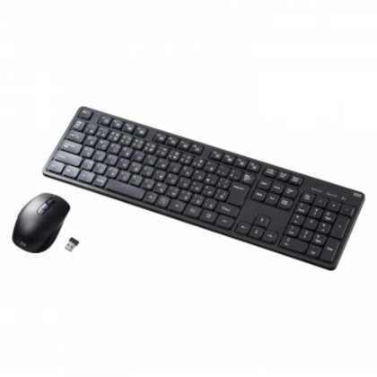 サンワサプライ ワイヤレス静音キーボードマウスセット テンキーあり SKB-WL37SETBK 5,570円