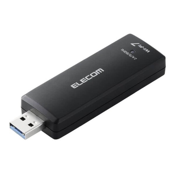 WiFi 無線LAN子機 USB 3.0対応 無線LANアダプタ 2880+2880+688Mbps Wi-Fi 7 WDC-BE28TU3-B