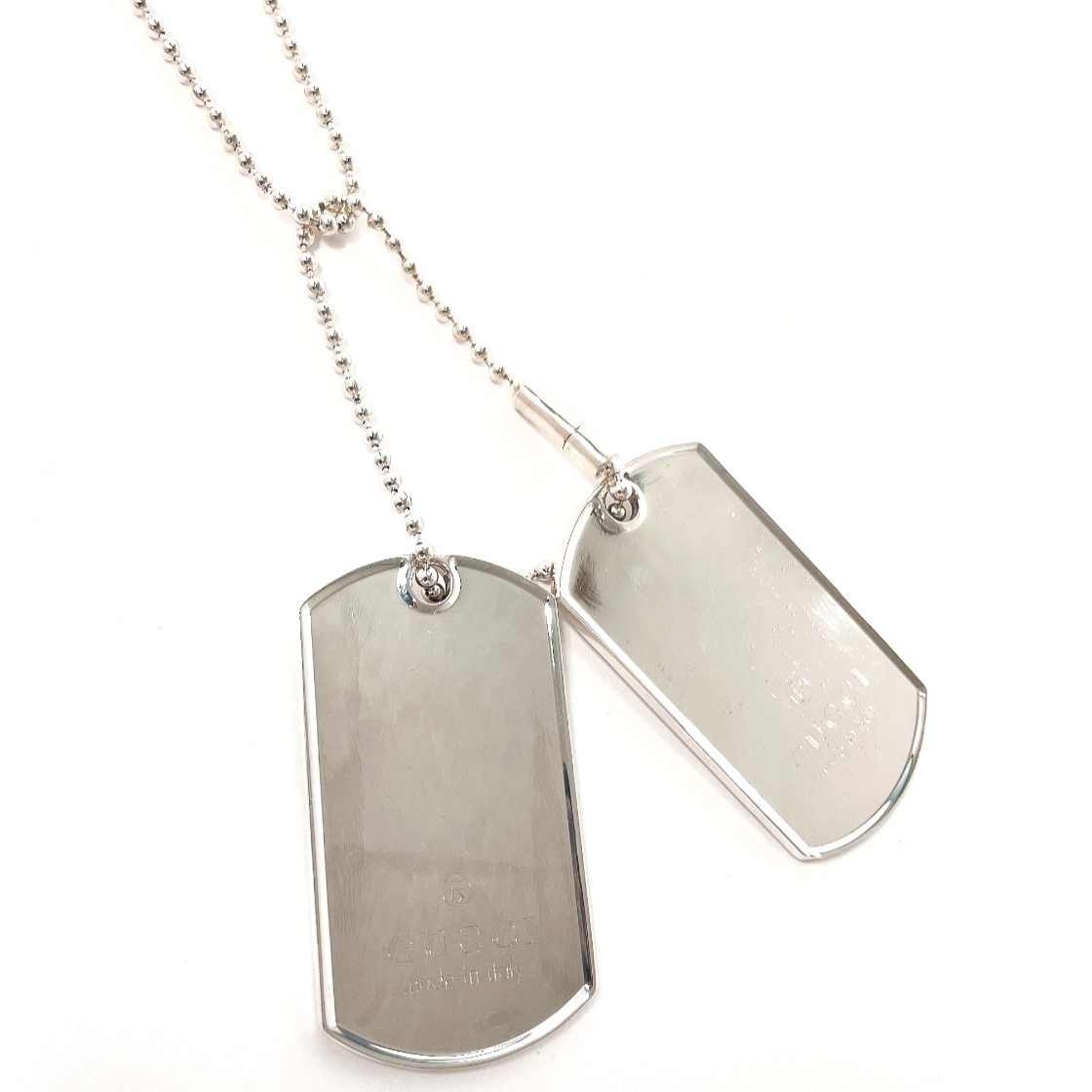 ボールチェーン ドッグタグ ダブルプレート ネックレス シルバー シルバー925 ユニセックス 29,054円