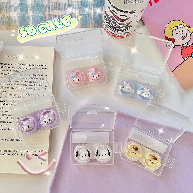 大人気！ 新品 ins コンタクトケース コンタクトレンズ 収納ケース レンズケース カラコン かわいい サンリオ 韓国 ケース 小物
