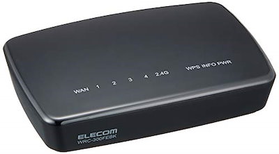 他サイト： エレコム WiFi 無線LAN 中継器 11n/g/b 300Mbps ACアダプタ接続モデル WRC-300FEBK-Rの商品画像