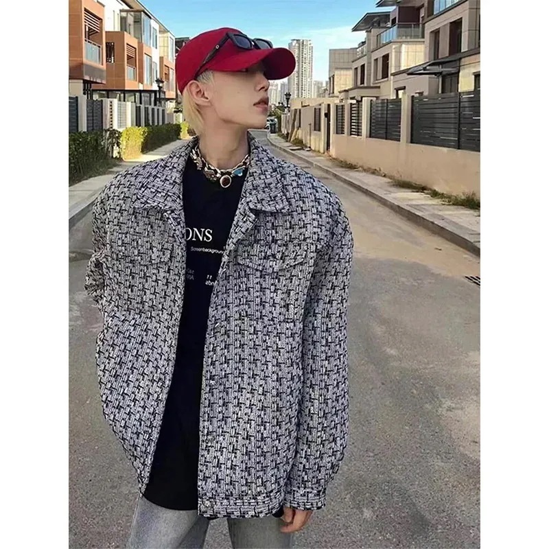 小さな香りの風のジャケットの男性2023秋のしいルーズなビッグサイズのレジャージャケットのトレンドアメリカのハイストリートの服今日は30パーセント 5,295円