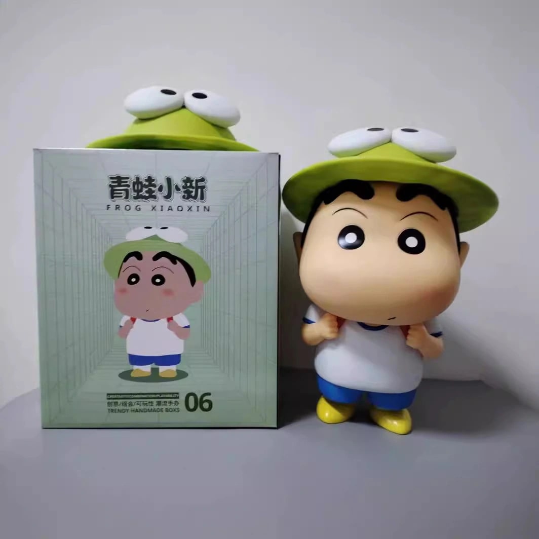 【急速出荷】カエルクレヨンしんちゃんフィギュアフィギュアフィギュアオフィスデスクトップリビングテレビキャビネットアクセサリー超大型置物人形