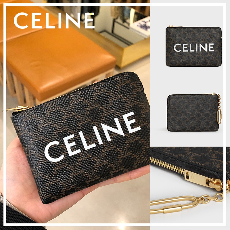 Qoo10] CELINE フック付きコイン & カードポーチ / : バッグ・雑貨
