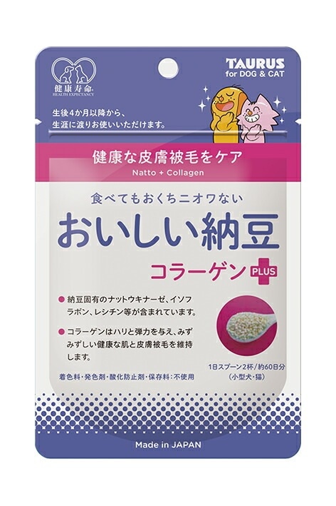 （まとめ買い）おいしい納豆 コラーゲン+ 犬用フード [x6]