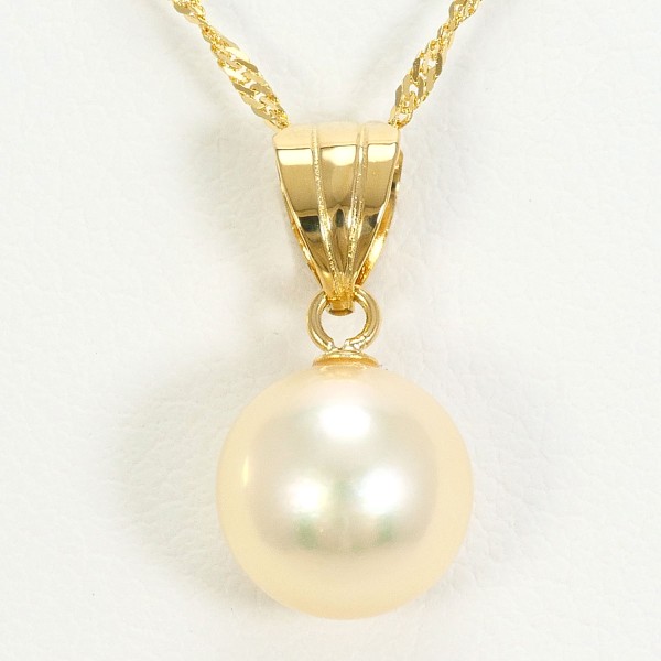 K18 18金 YG ネックレス パール(真珠) ジュエリー 中古