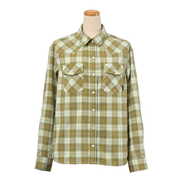 通年 ROJ-119 プロテクションレギュラーカラーシャツ レディース オリーブ Sサイズ ROJ-119/OLIVE/S