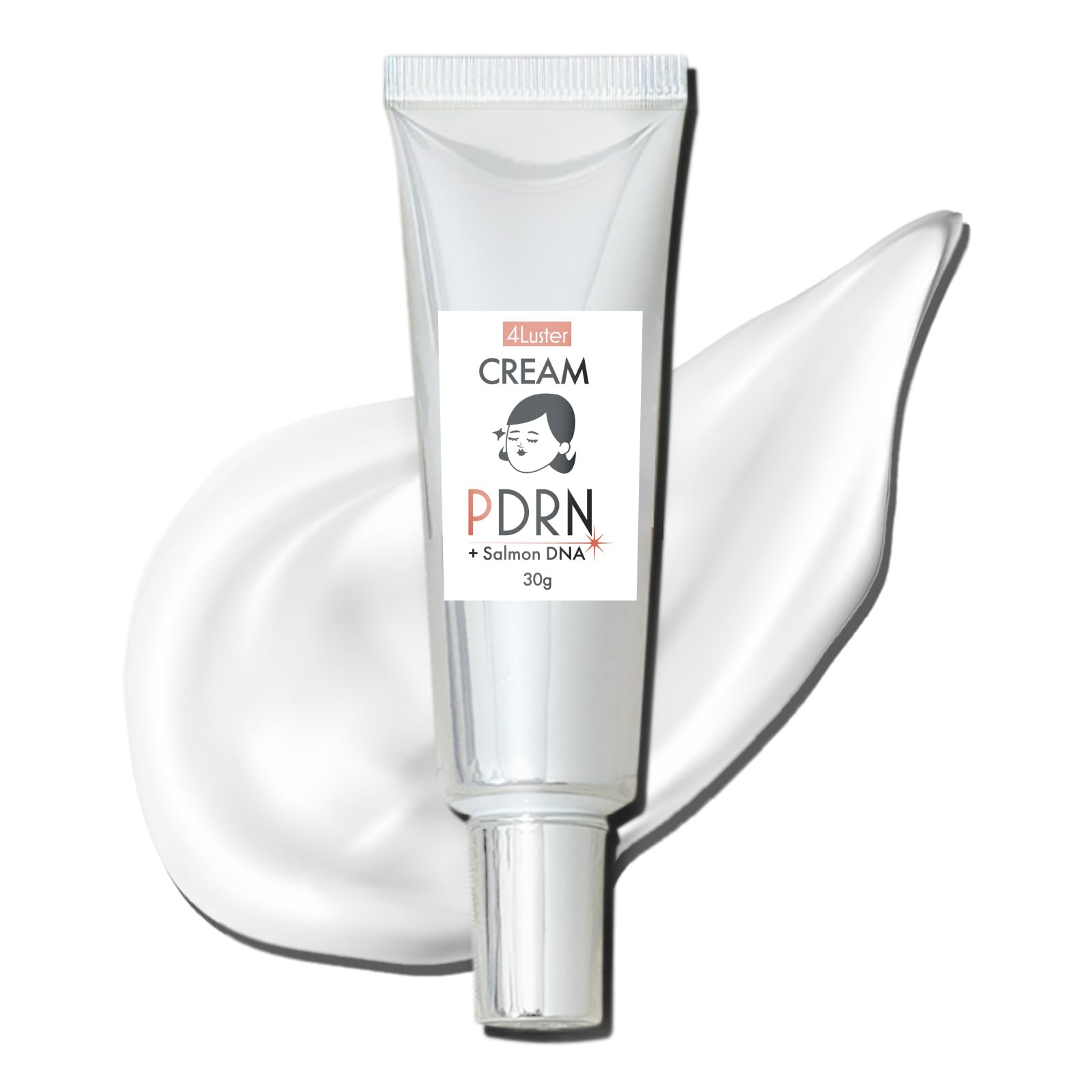 【PDRNクリーム】4Luster(フォーラスター) PDRN CREAM 30g 国内製造 [加水分解ヒアルロン酸Na・ナイアシンアミド・セラミド配合]つやちゃんの美容クリーム