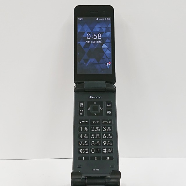 DIGNO ケータイ ベーシック KY-41B ドコモ ブラック 送料無料 本体 c09026 【中古】
