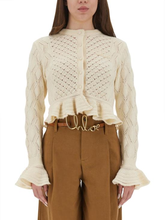 CHLOE Women Sweater 25AMC01590 107 IVORY