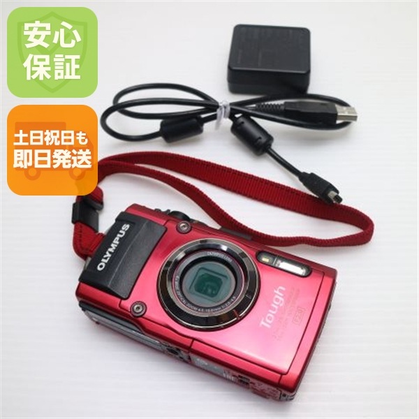 超美品 TG-3 レッド デジカメ OLYMPUS 30