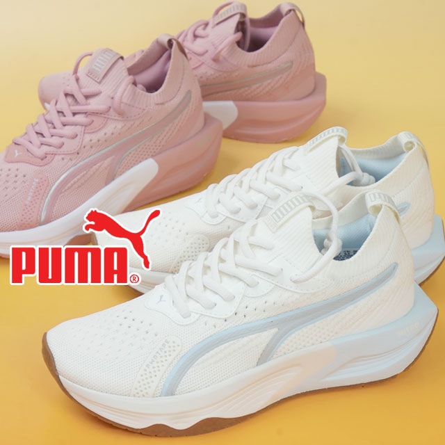 プーマ レディース スニーカー パワー ダブルエックス リュクス ニトロ ウィメンズ ランニングシューズ カジュアルシューズ 377892 09 ウォームホワイト 08 フューチャーピンク 運動靴 送
